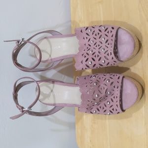 Marc Fisher Blush 🩷 Suede Wedges size 10